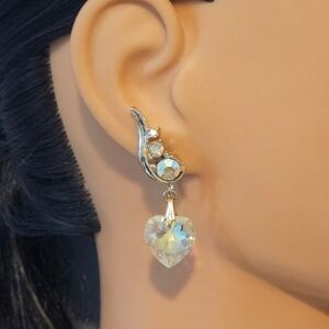 Vintage ART Arthur Pepper AB Rhinestone Dangle Earrings